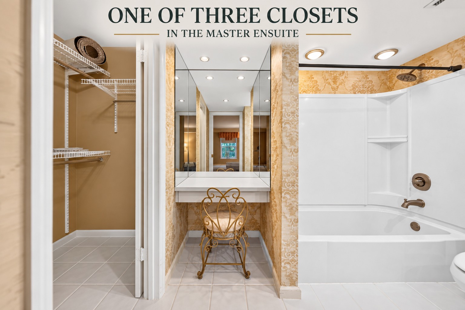 Primary bath and closet